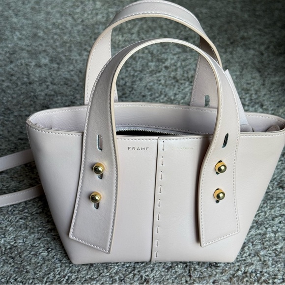Frame Les Second Mini Bag Blush Light Pink with Removable Long Crossbody Strap - Picture 2 of 10